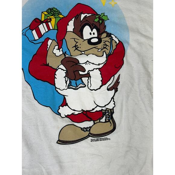 Taz the Season Loony Tunes crewneck 1995 shirt - Picture 2 of 4